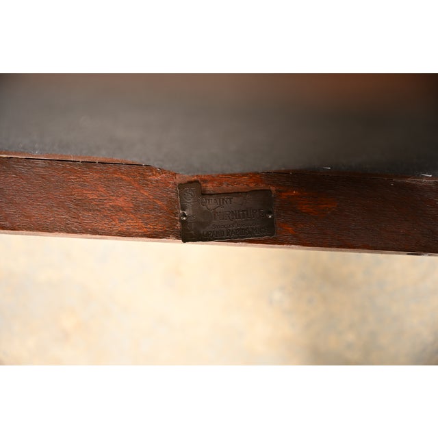 Stickley Brothers Antique Mission Oak Arts & Crafts Sewing Rocking Chair, Circa 1900 For Sale - Image 10 of 11