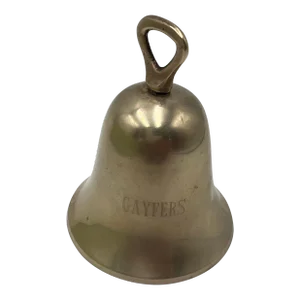 1980s Petite Engraved Brass Bell - Gayfers Family