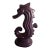 1960s Purple Ceramic Seahorse Figurine For Sale