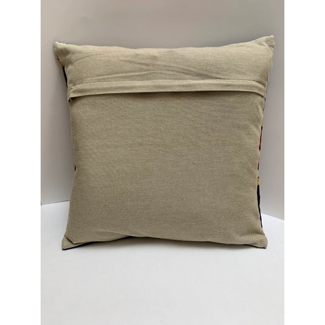 Vintage Earthy Wool Moroccan Throw Pillow For Sale In Sacramento - Image 6 of 9