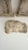 Set of three vintage plaster decorative reliefs featuring two ornate Renaissance-style architectural doorway plaques and...