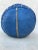 Art Deco Blue Moroccan Leather Pouf Cover For Sale - Image 3 of 9