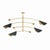 Eclipse Mobile Chandelier, Blackened Brass and Natural Brass For Sale - Image 10 of 10