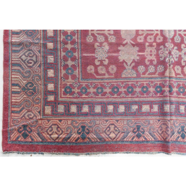 Doris Leslie Blau 19th Century Antique Samarkand Khotan Rug For Sale - Image 9 of 10