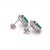 2010s Natural Emerald Diamond Earrings 14k Gold 2.87 TCW Certified For Sale - Image 5 of 9