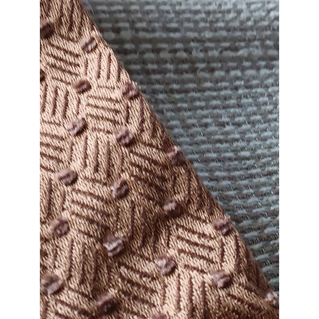 Copper Delisting, Woven Silk Infused Italian Designer Fabric- 2 1/3 Yards For Sale - Image 8 of 8