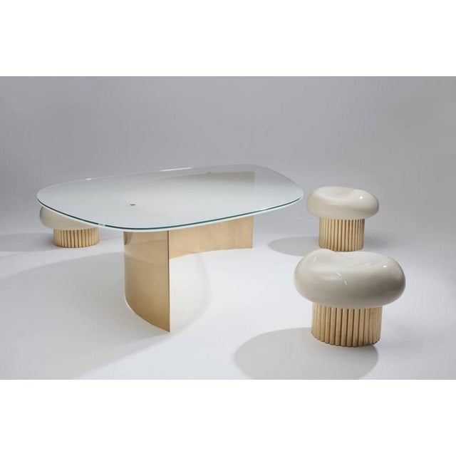 Metal Ellipse Arc Coffee Table by Jennifer Midoz For Sale - Image 7 of 7