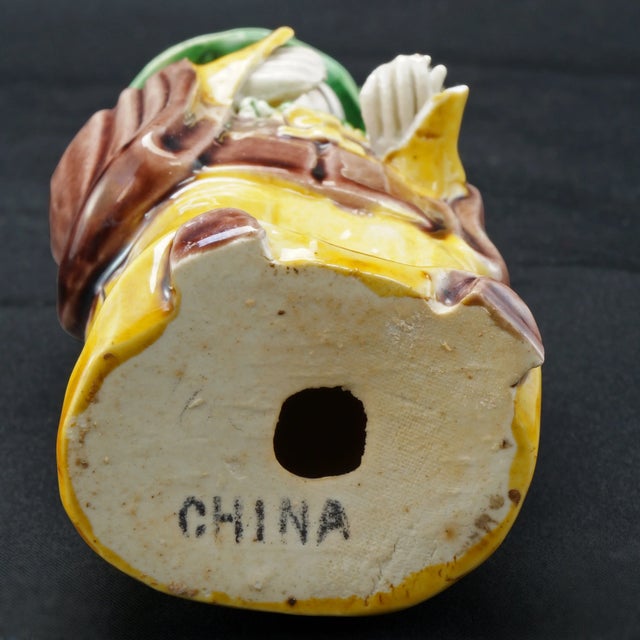 Qing Chinese Porcelain Mandarin Figurine With Ruyi Scepter Circa 1900 For Sale - Image 9 of 9