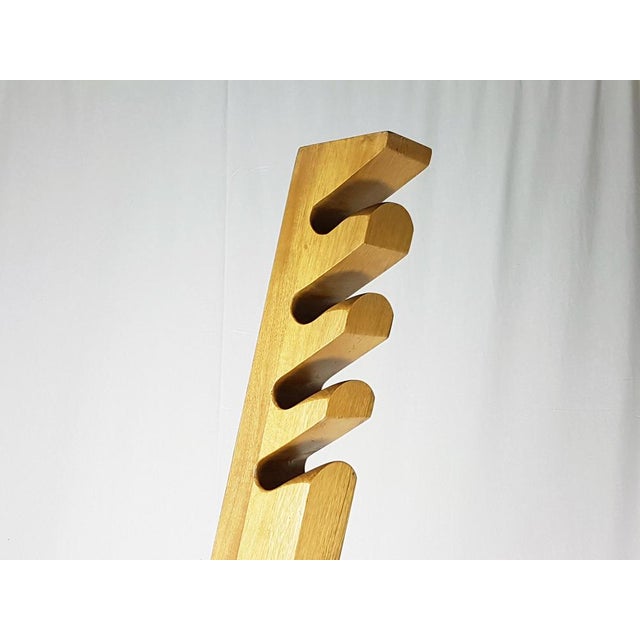 Italian Olive Wood Coat Rack, 1970s For Sale - Image 6 of 14