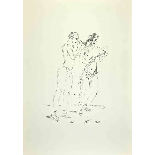 Players is an artwork realized by Filippo De Pisis (1896, Ferrara - 1956, Milano) in the 1960s. Black and white...