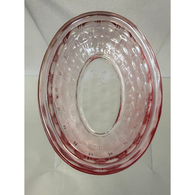 Figurative Nesting Bunny Pink Cranberry Candy Dish Trinket Box W/ Lid Easter Spring For Sale - Image 3 of 9