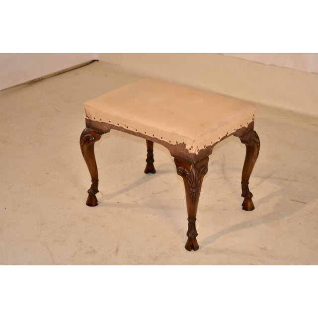 Early 19th Century English Walnut Stool For Sale - Image 10 of 13