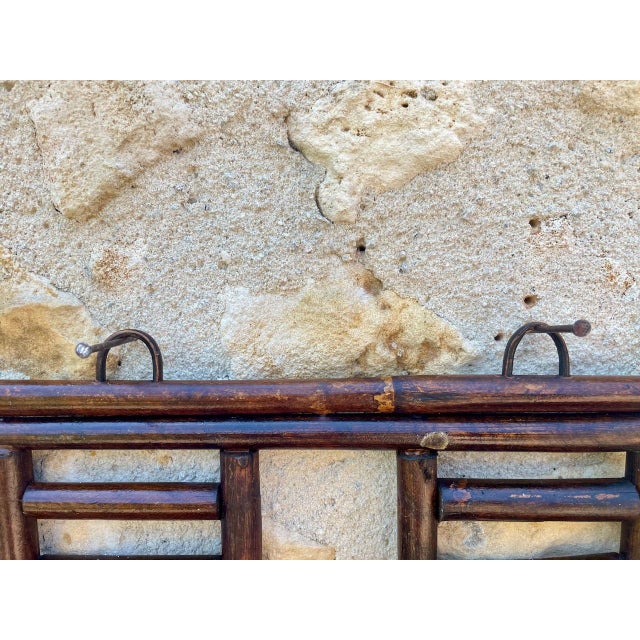 Mid- Century, Bamboo & Rattan Wall Shelf, 1960s For Sale - Image 16 of 18