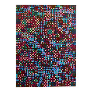Tony Bechara, Puerto Rican Abstract Geometric Op Art Silkscreen Lithograph Kinetic Art, c.1979