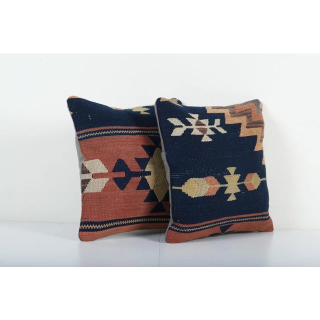 Handmade Turkish Rug Pillow Covers • Vintage Rug Decor Elevate your home decor with these exquisite 16" x 16" pillow...