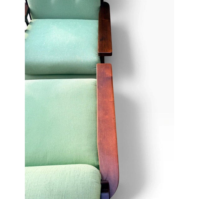 Wood Pair of Vintage Mission Oak Arts & Crafts Lounge Chairs For Sale - Image 7 of 12