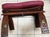 Antique Egyptian Ottoman with Brass Ornamentation and Leather, 1920s For Sale - Image 3 of 18