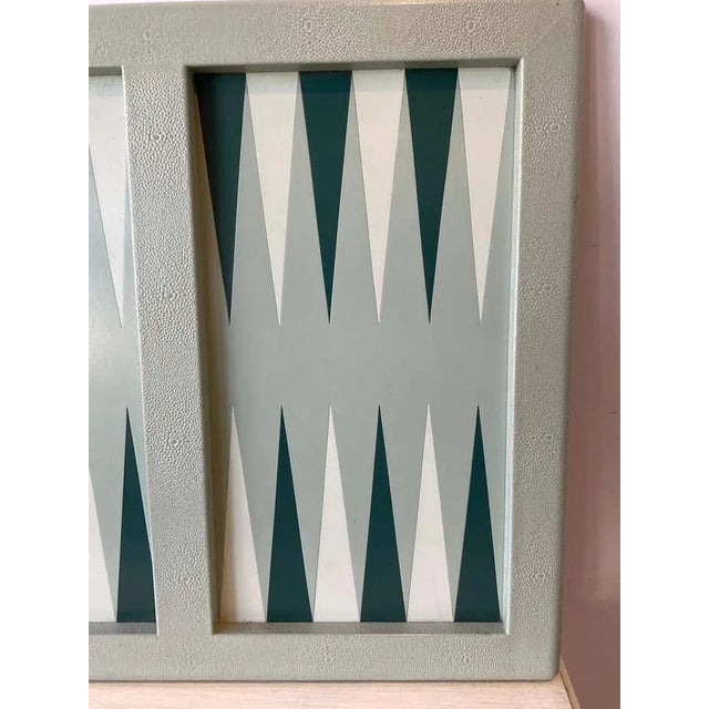 Isabel Mitchell leather backgammon board. No pieces.