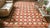 Red 1870s Red White Diamond Antique French Needlepoint Rug 13'8" X 16'10" Flatweave Wool Carpet For Sale - Image 8 of 9