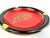 Contemporary Vintage Italian Black and Red Ceramic Ashtray With Gilt Dragon Motif For Sale - Image 3 of 10