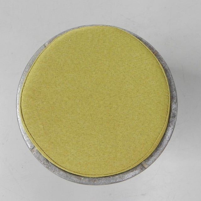 1960s Industrial Stool in Aluminum Beer Keg, 1960s For Sale - Image 5 of 9