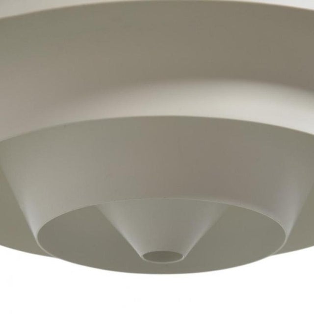 White Vintage Louvre Lamp by Poul Henningsen, 1980s For Sale - Image 8 of 10