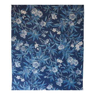 Late 20th Century Deadstock Ralph Lauren Vinyl Wallpaper- Climbing Oleander in Porcelain For Sale