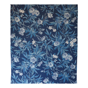 Late 20th Century Deadstock Ralph Lauren Vinyl Wallpaper- Climbing Oleander in Porcelain