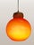 Red Opal Glass Pendant Globe, 1970s For Sale - Image 6 of 8