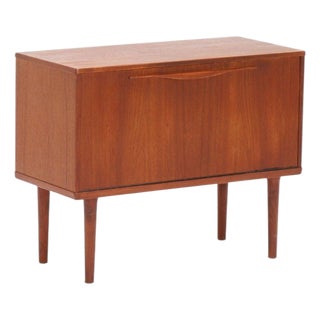 Mid 20th Century Small Drop Front Cabinet in Teak by Lyby Møbler, Attributed For Sale
