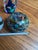1970s Vintage Trio of Dark Blue and Green Glass Paperweights For Sale - Image 5 of 12