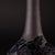 Amethyst Black Iridescent Amethyst Vase With Floral Design, Early 20th C., 13-Inch For Sale - Image 8 of 11