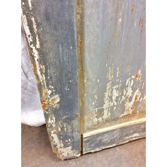 Early 20th Century French Wood Painted Garden Gate For Sale - Image 9 of 13