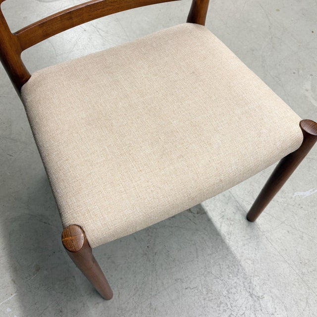 6 Original j.l. Møller Model 85 Danish Teak Ladderback Dining Chairs For Sale - Image 9 of 17