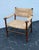 Vintage Woven Rush Lounge Chair in the Style Mel Smilow For Sale - Image 9 of 10