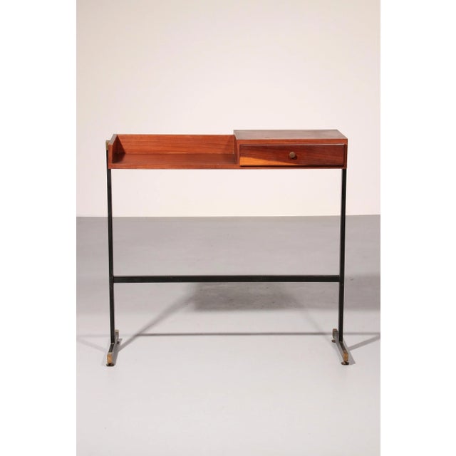 Black Mid-Century Modern Italian Console Table, 1960s For Sale - Image 8 of 13