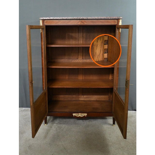 Louis XVI Style Marquetry Bookcase For Sale - Image 15 of 18