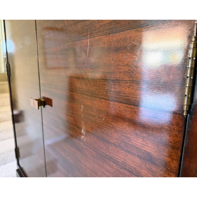 Wood Modern Tall Armoire For Sale - Image 7 of 18