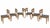 MCM Heywood-Wakefield 8 Piece Dining Set With M154 “Dog Bone” Chairs For Sale - Image 9 of 12