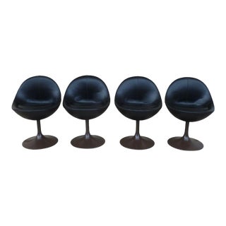 1960s Vintage Space Age Star Trek Pod Chairs - Set of 4 For Sale