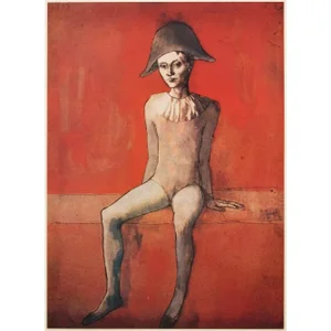1947 Pablo Picasso "The Seated Harlequin" Period Parisian Lithograph