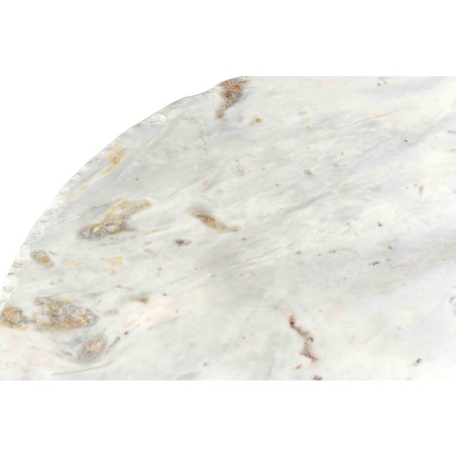 Orbital White Marble Cocktail Table For Sale - Image 4 of 6