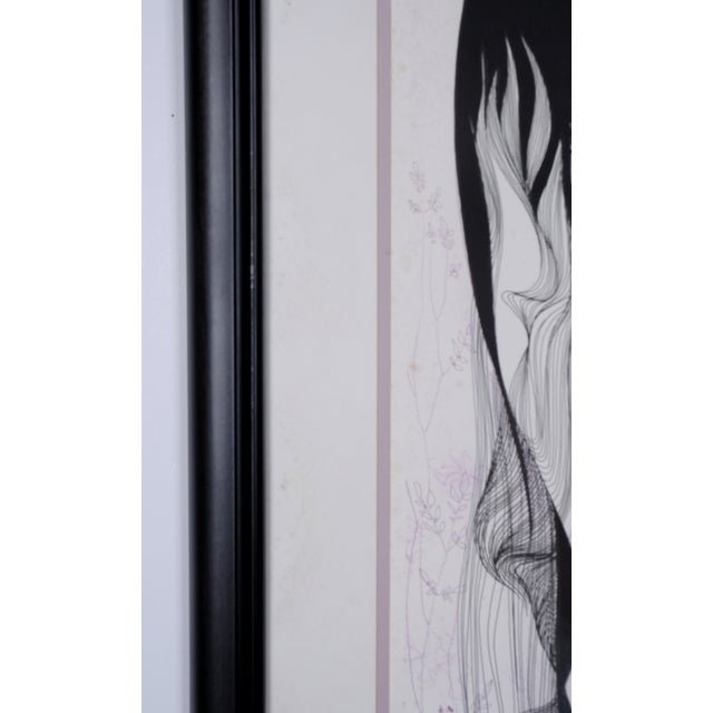 1981 Eyvind Earle "Girl With the Raven Hair" Artist Hand Signed & Numbered Limited Edition 133/260 Very Good Overall Condition, Needs TLC - See Notes For Sale - Image 10 of 14