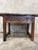 Rustic 18th C. Spanish Beautifully Rustic Carved-Wood Trestle-Leg Table With Drawer For Sale - Image 3 of 18