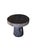 Round Side Table Crafted From Mango Wood, Espresso Finish Modern Organic For Sale - Image 4 of 6