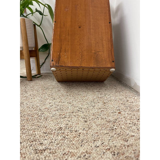 Vintage Handcrafted Wooden Umbrella Stand With Heart Cutout Handles For Sale - Image 9 of 10