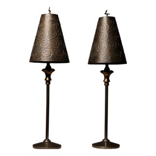 Vintage Table Lamps by Lam Lee for Leeazanne, 1990s, Set of 2 For Sale