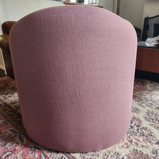 Rose 1990s Vladimir Kagan for Preview Biomorphic Freeform Armchair For Sale - Image 8 of 12