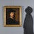 Oil on canvas. Unidentified signature lower right. This is a copy of the self-portrait painted by the famous Dutch painter...
