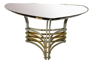 Dining Table in Chrome & Smoked Glass, Italy, 1970s